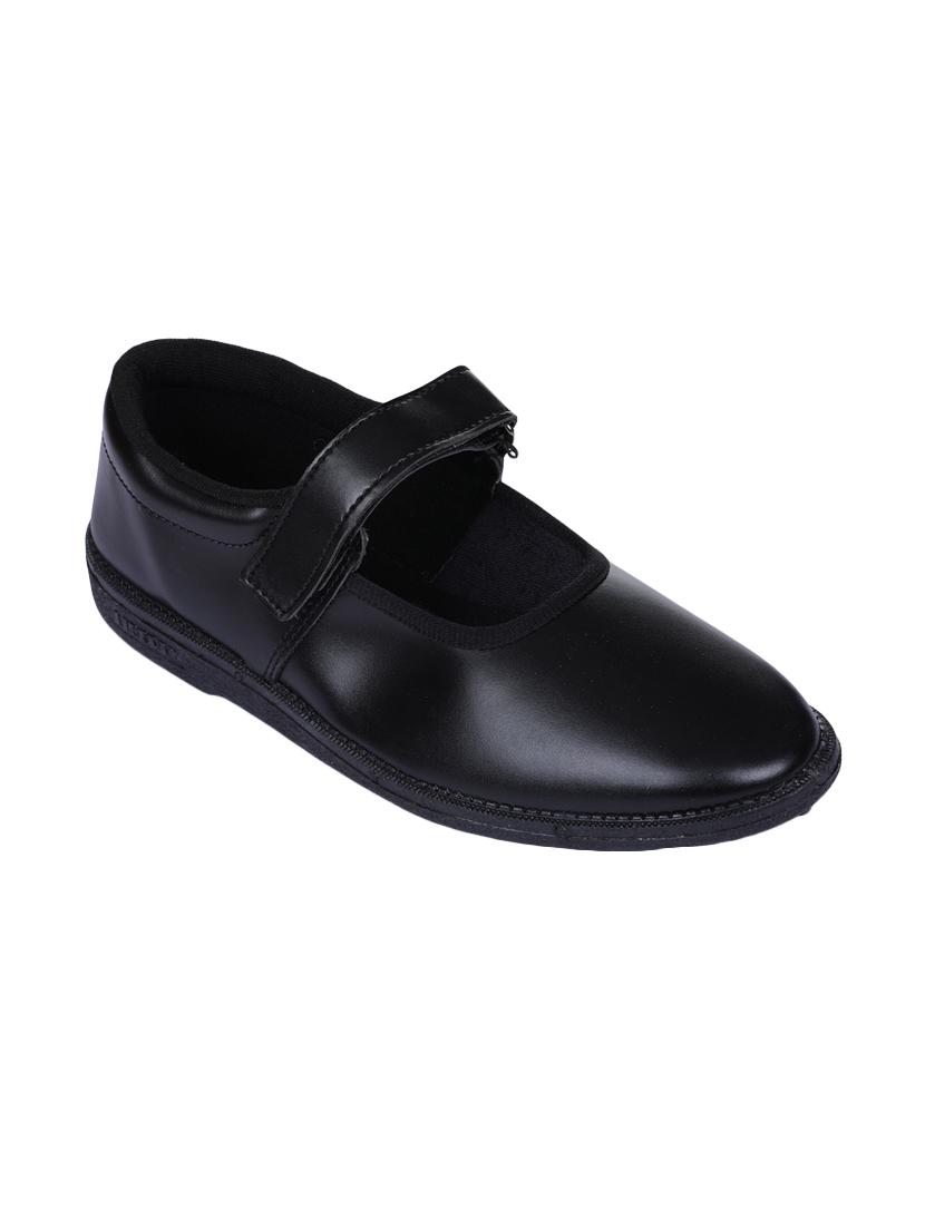 black leatherette ballerinas - 16435757 - Zoom Image - 1