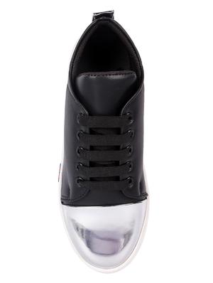 black lace-up sneakers - 16436324 - Standard Image - 3