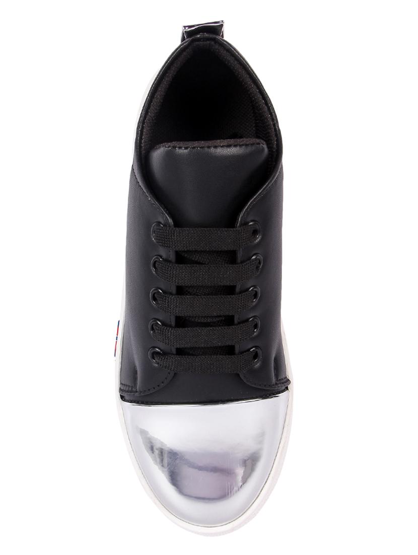black lace-up sneakers - 16436324 - Zoom Image - 3