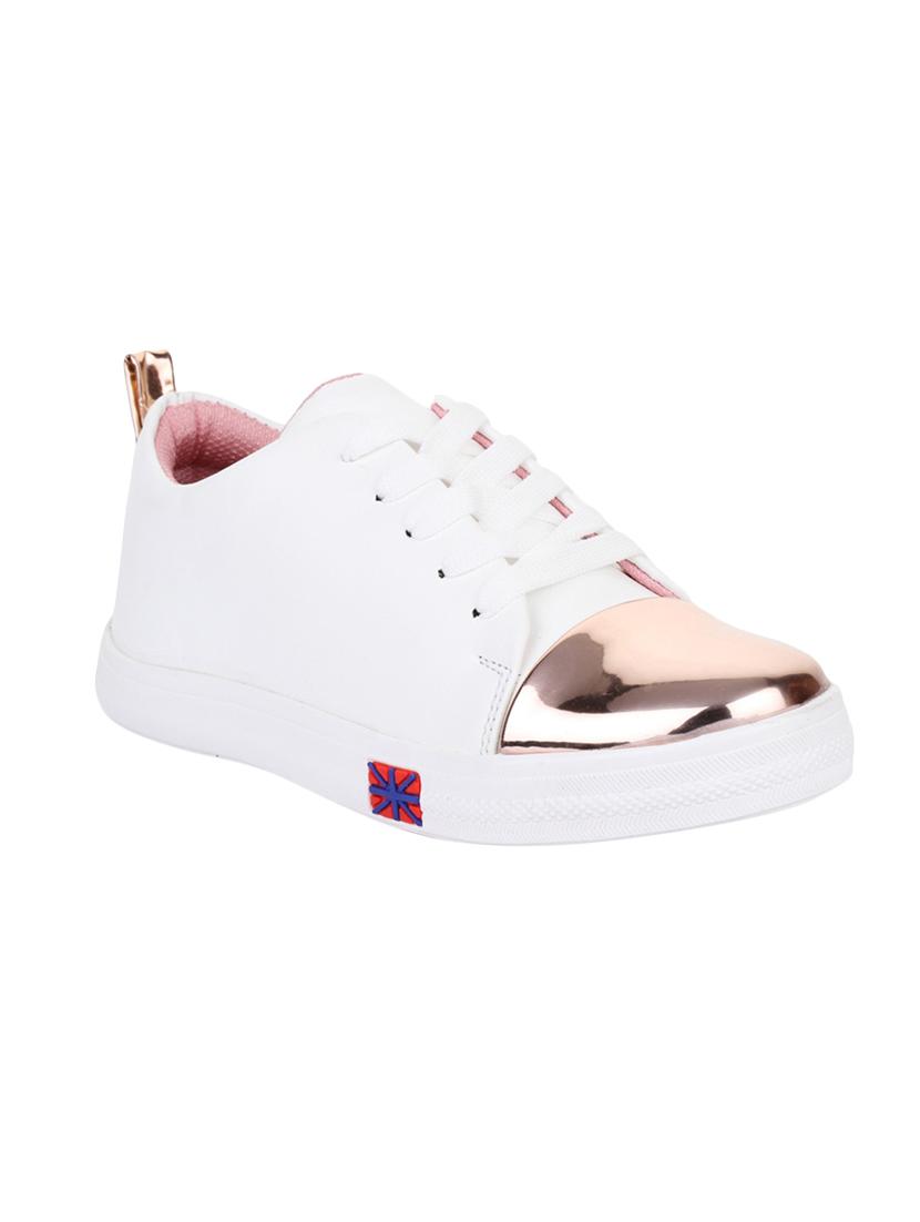 white lace-up sneakers - 16436347 - Zoom Image - 1