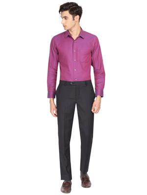 grey striped flat front formal trouser - 16436591 - Standard Image - 4
