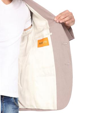 brown solid single breasted blazer - 16436620 - Standard Image - 6