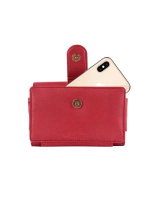 maroon leatherette (pu) regular clutch - 16436673 - Standard Image - 2
