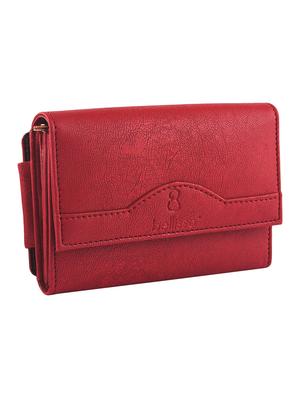 maroon leatherette (pu) regular clutch - 16436673 - Standard Image - 4