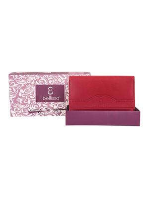 maroon leatherette (pu) regular clutch - 16436673 - Standard Image - 5