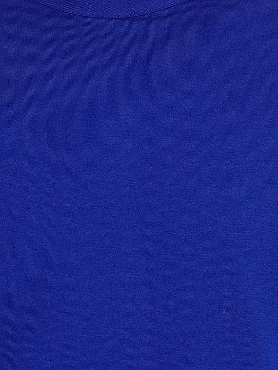 blue solid asymmetric kurta - 16438327 - Zoom Image - 4