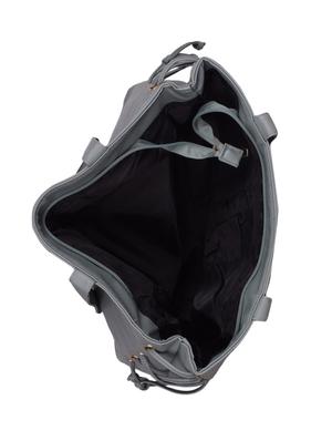 grey leatherette (pu) regular handbag - 16438917 - Standard Image - 3