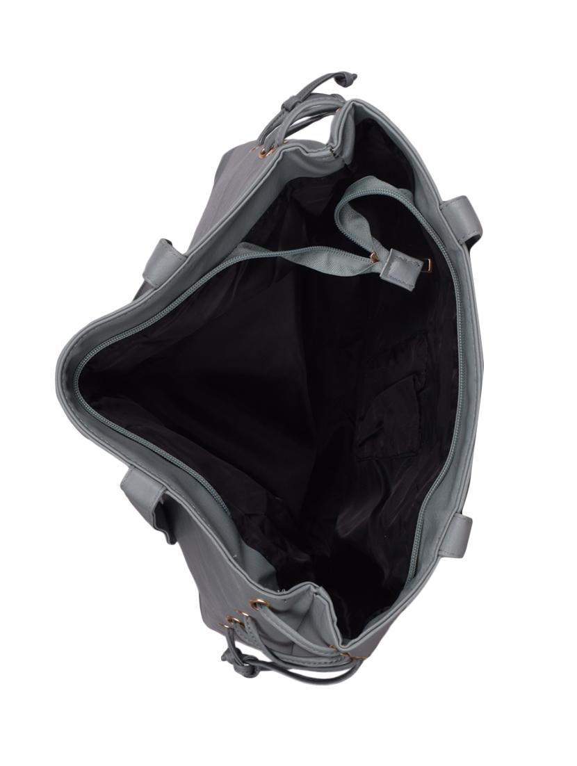 grey leatherette (pu) regular handbag - 16438917 - Zoom Image - 3