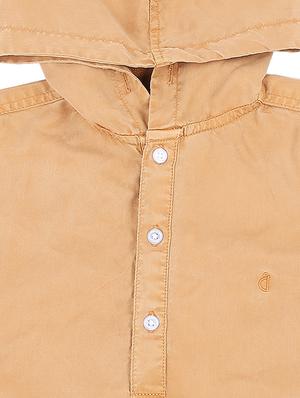 brown denim shirt - 16439237 - Standard Image - 3