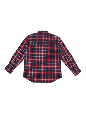 curve hem checkered shirt - 16439248 - Standard Image - 2