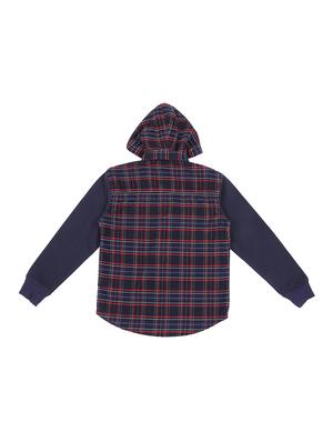 curve hem checkered shirt - 16439250 - Standard Image - 2