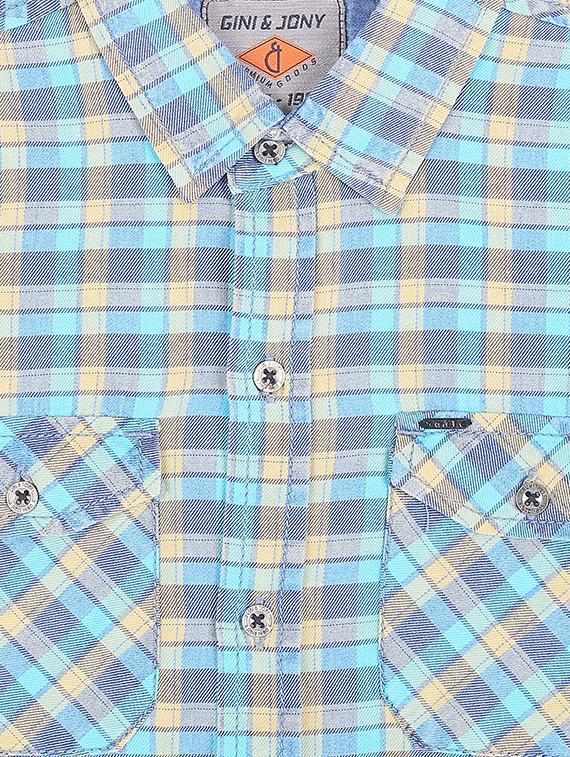 pocket patch checkered shirt - 16439254 - Zoom Image - 3