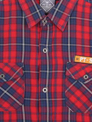 curve hem checkered shirt - 16439288 - Standard Image - 3