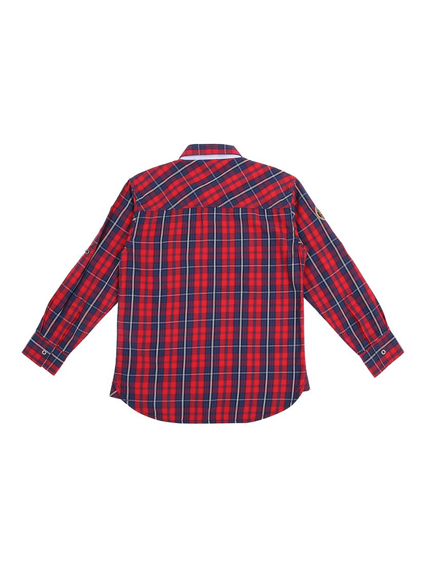 curve hem checkered shirt - 16439288 - Zoom Image - 2