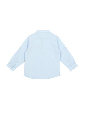 blue cotton shirt - 16439300 - Standard Image - 2