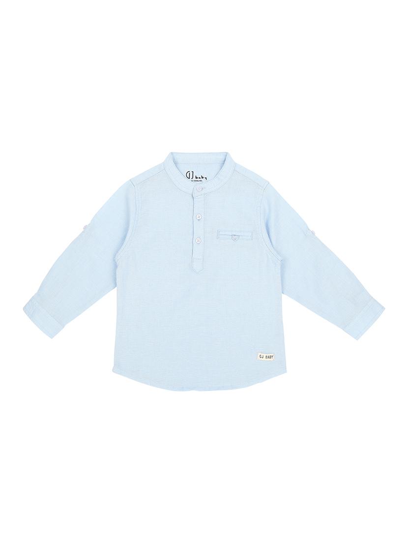 blue cotton shirt - 16439300 - Zoom Image - 1