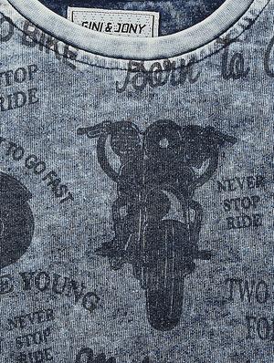crew neck quirky print t-shirt - 16439382 - Standard Image - 3