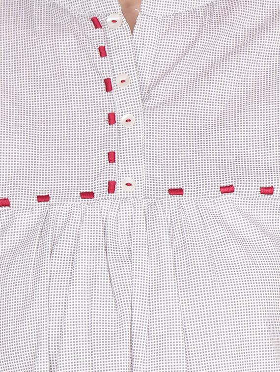 embroidered a-line kurti - 16439560 - Zoom Image - 5