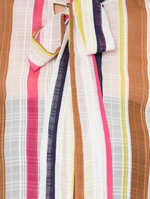 tie up neck striped top - 16439580 - Standard Image - 5