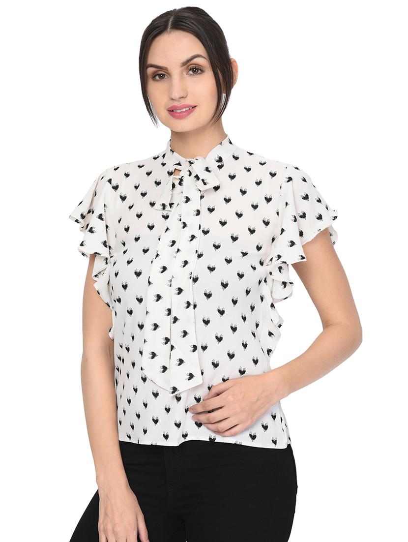 tie up neck quirky top - 16439586 - Zoom Image - 2