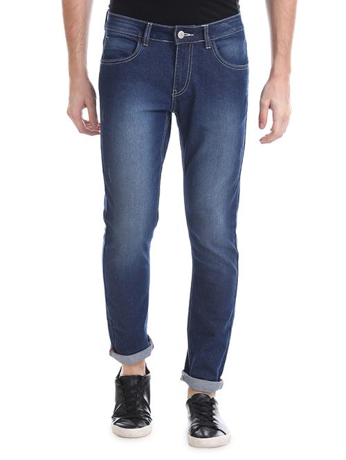 blue light washed jeans - 16440133 - Standard Image - 1