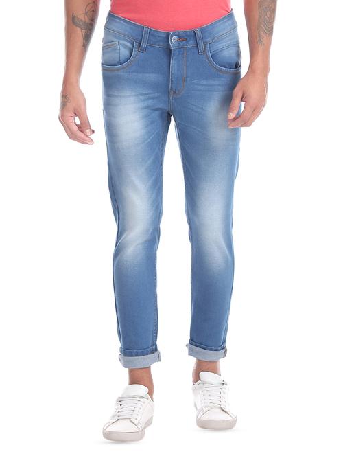blue light washed jeans - 16440143 - Very Small Image - 1