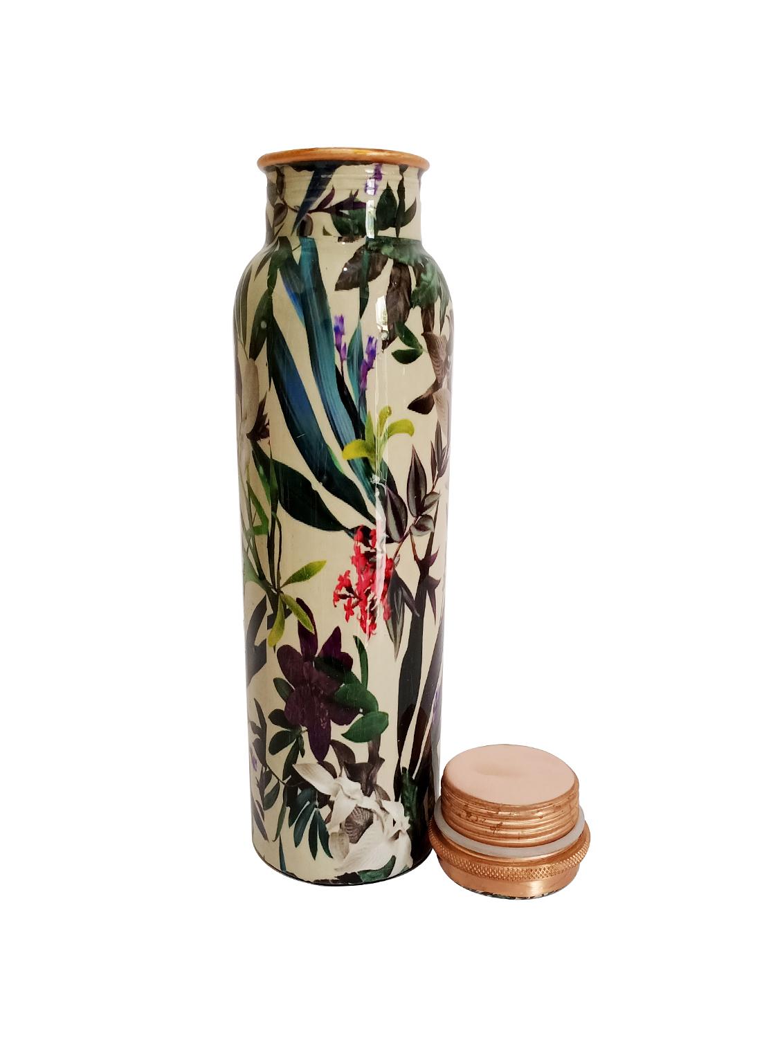 leaf printed copper bottle 1000ml - 16440521 - Zoom Image - 2