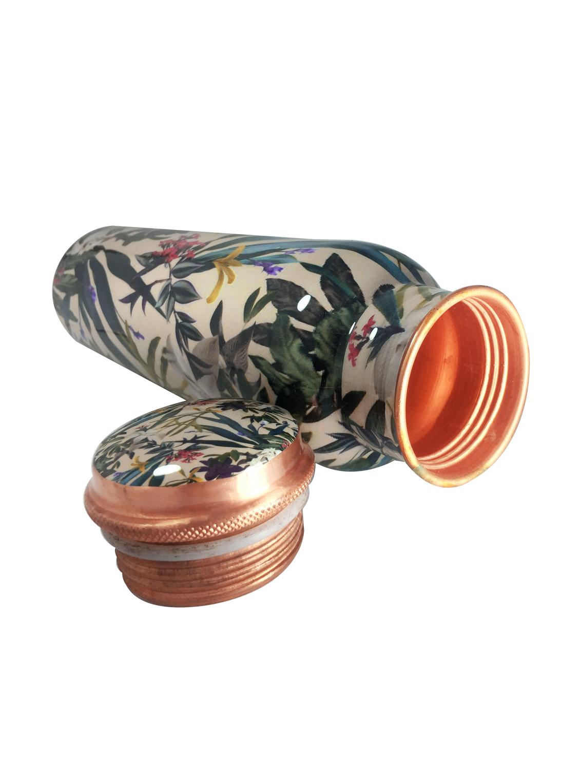 leaf printed copper bottle 1000ml - 16440521 - Zoom Image - 3