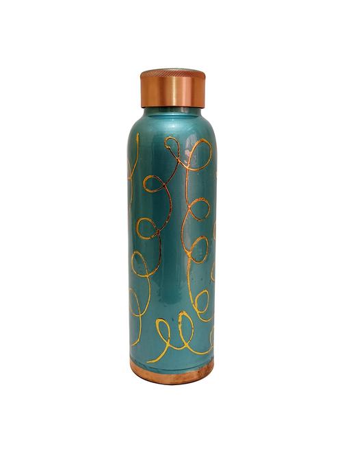 meena firozi copper rounded bottle 750ml - 16440524 - Standard Image - 1