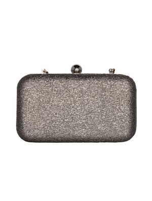 gold leatherette (pu) box clutch - 16440944 - Standard Image - 2