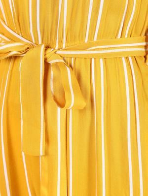 tie front striped jumpsuit - 16441096 - Standard Image - 6