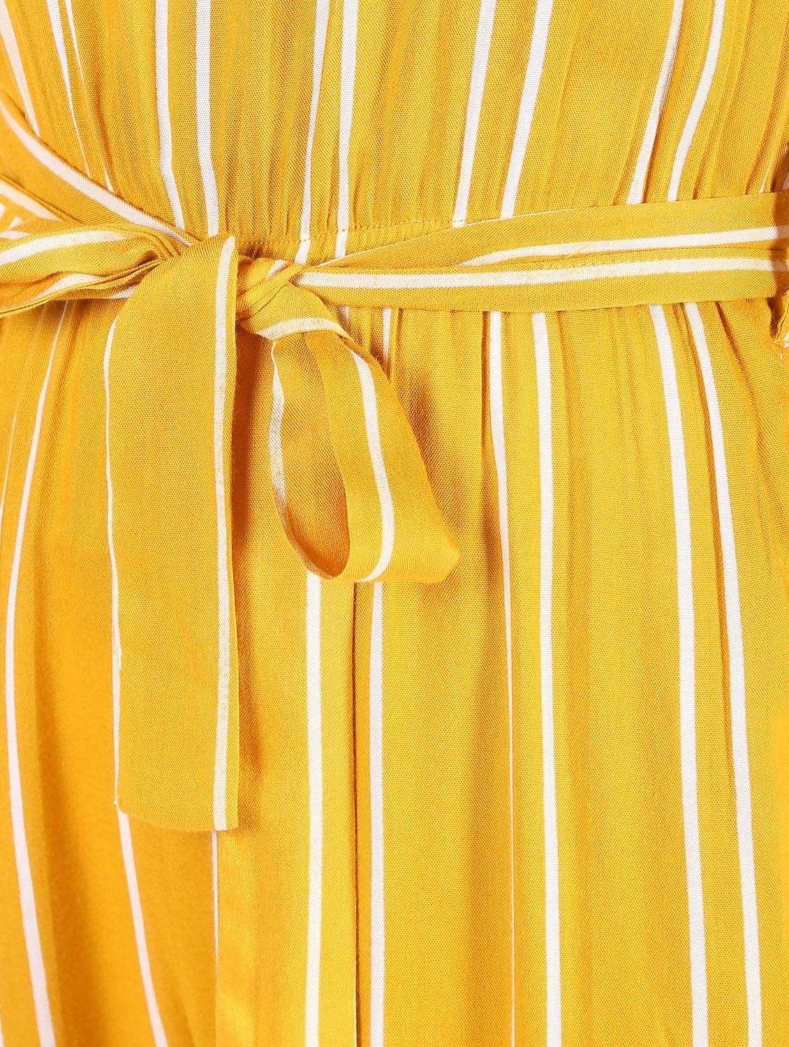 tie front striped jumpsuit - 16441096 - Zoom Image - 6