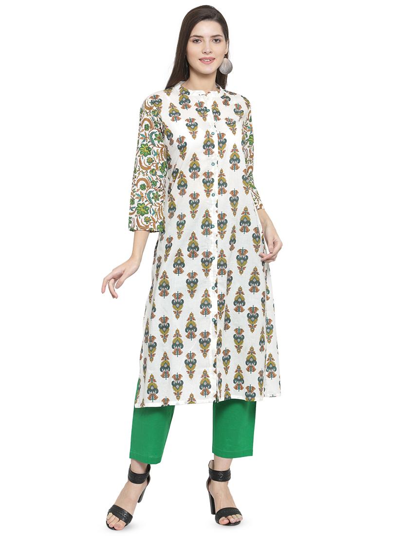digital printed straight kurta - 16441171 - Zoom Image - 1