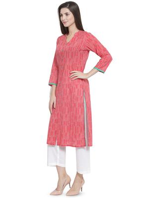 printed straight kurta - 16441183 - Standard Image - 2