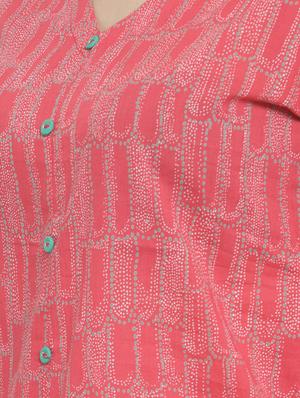 printed straight kurta - 16441183 - Standard Image - 4