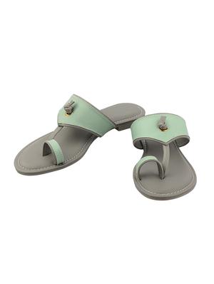 green one toe sandals - 16441549 - Standard Image - 3