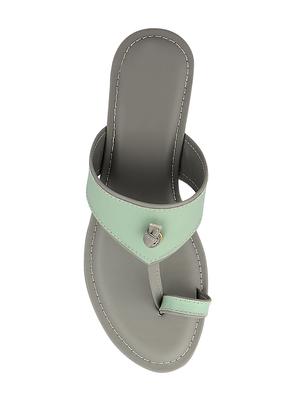 green one toe sandals - 16441549 - Standard Image - 4