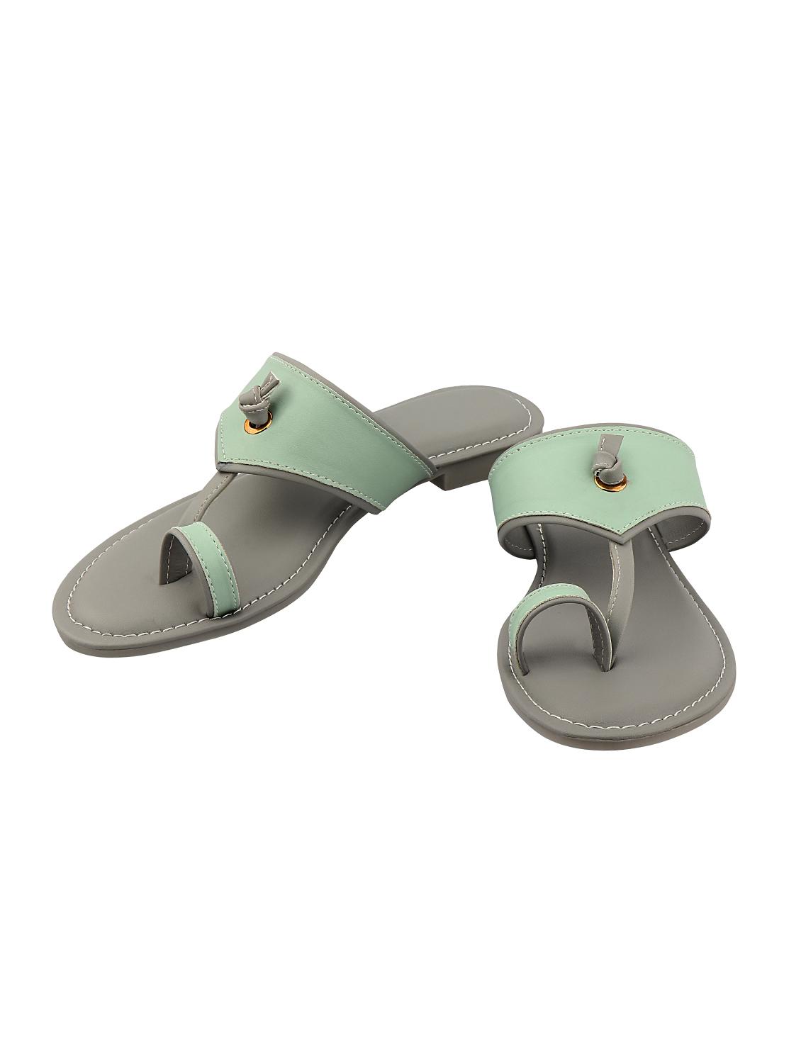 green one toe sandals - 16441549 - Zoom Image - 3