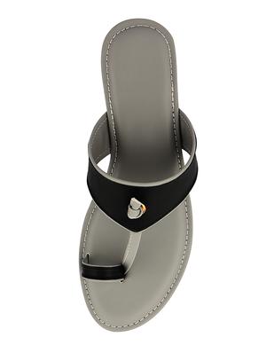 black one toe sandals - 16441550 - Standard Image - 4