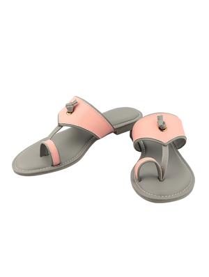 pink one toe sandals - 16441551 - Standard Image - 3