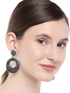black drop earring - 16441597 - Standard Image - 3