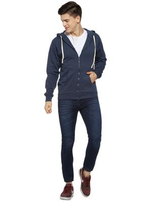 blue solid sweatshirt - 16442825 - Standard Image - 4