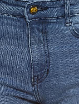blue side taped ripped denim jeans - 16442964 - Standard Image - 5