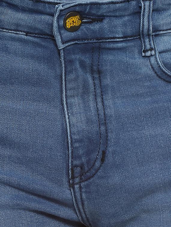 blue side taped ripped denim jeans - 16442964 - Zoom Image - 5