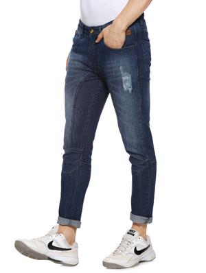 blue light washed ripped denim jeans - 16442967 - Standard Image - 2