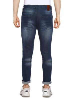 blue light washed ripped denim jeans - 16442967 - Standard Image - 3