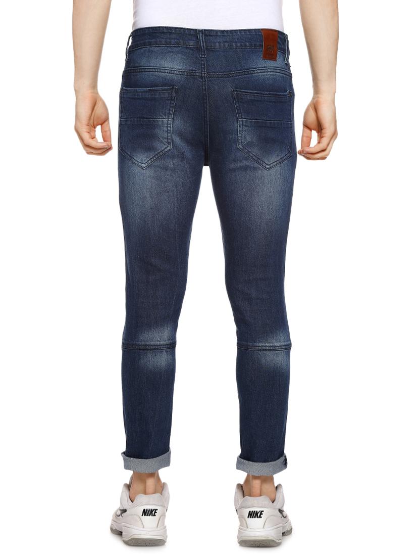 blue light washed ripped denim jeans - 16442967 - Zoom Image - 3