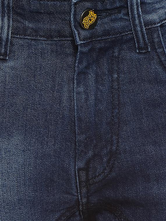blue light washed ripped denim jeans - 16442967 - Zoom Image - 5