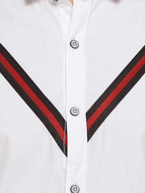 white taped casual shirt - 16442976 - Zoom Image - 5