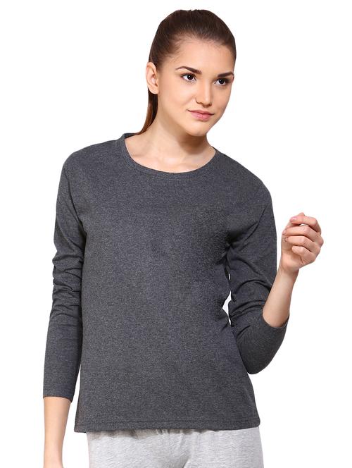 long sleeved solid tee - 16443017 - Standard Image - 1
